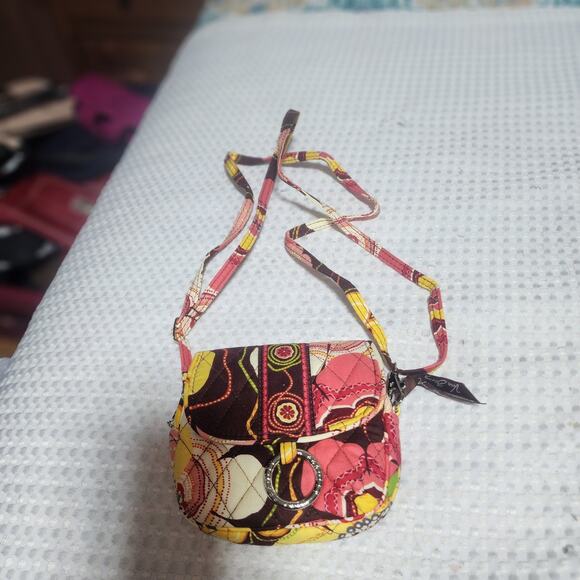 VERA BRADLEY GUC MINI QUILTED SADDLE BAG CROSSBODY BAG - Picture 1 of 11